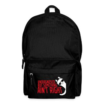 Undiagnosed But Something Ain't Right Lama Glasses - Backpack - black - Front