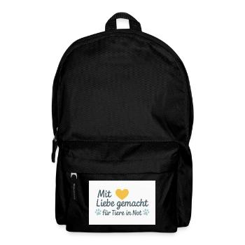 For animals in need - Backpack - black - Front
