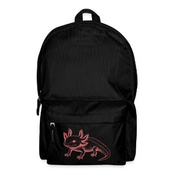 Style en lin axolotl – Rose - Sac à dos - noir - Devant