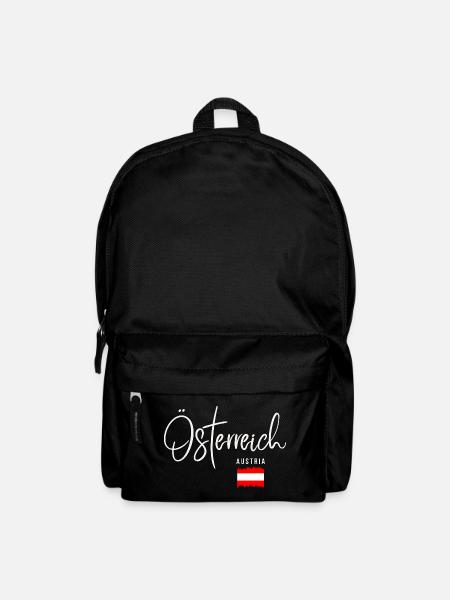 Hergestellt in Österreich, geboren in Österreich - Rucksack - Schwarz