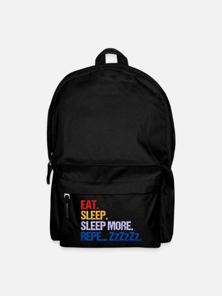 EAT SLEEP SLEEP MORE ZzZzZ - Backpack - black