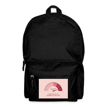Measure Life in Moments of Love - Rucksack - Schwarz - Vorne