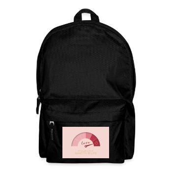 Measure Life in Moments of Love - Rucksack - Schwarz - Vorne