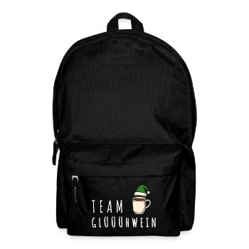 Team Glühwein – Adventmarkt Punsch Weihnachten - Rucksack - Schwarz - Vorne