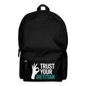 Registered Dietitian Certified Nutrition Counselor - Backpack - black - Front
