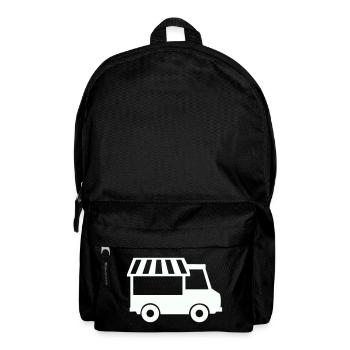 Food Truck Silhouette - Backpack - black - Front