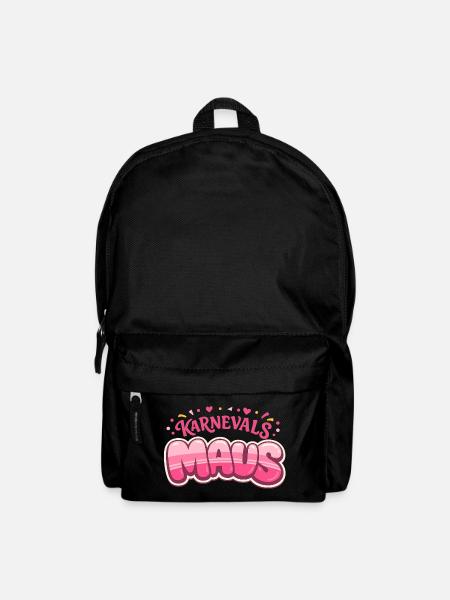 Karnevalsmaus Köln – Kölner Karneval - Rucksack - Schwarz