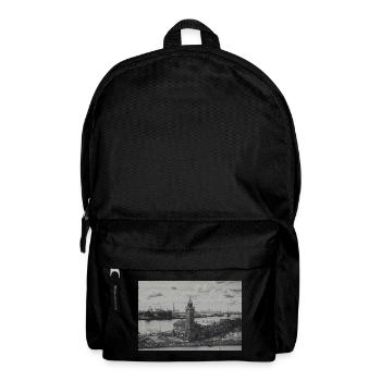 Port of Hamburg Gauge Tower retro - Backpack - black - Front
