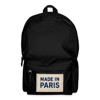 Made in Paris Fabric Patch - Backpack - black - Front
