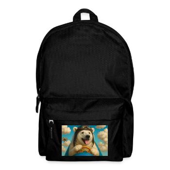 Aviator Dog Goes on an Adventure - Backpack - black - Front