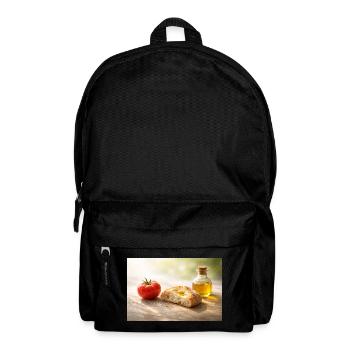 Tomato. Bread. Oil. - Backpack - black - Front