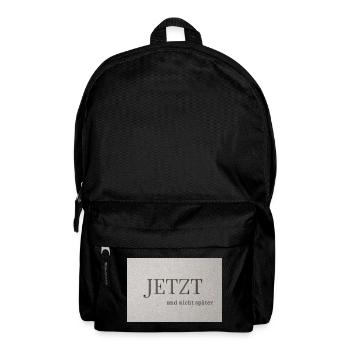NOW – and not later - Backpack - black - Front