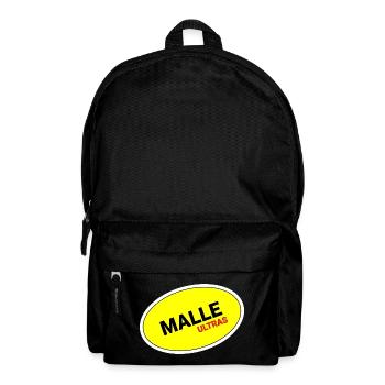 Malle Ultras Gelb Oval Sticker - Rucksack - Schwarz - Vorne