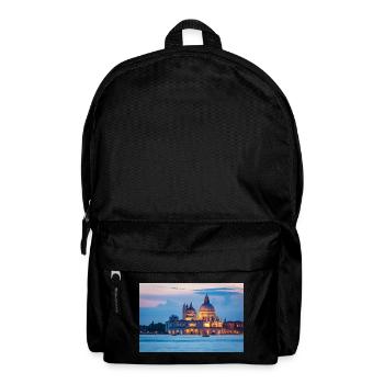 Santa Maria della Salute in Venedig am Abend - Rucksack - Schwarz - Vorne