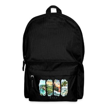 Design de Bali – Motif de vacances sur une île tropicale - Sac à dos - noir - Devant