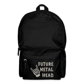 Future Metal Head Child Metal Music - Backpack - black - Front