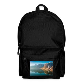 Lake Hallstatt at sunrise - Backpack - black - Front
