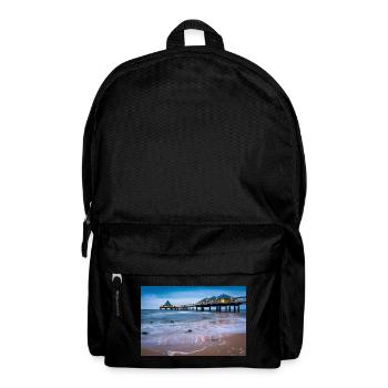 Heringsdorf pier with lights - Backpack - black - Front