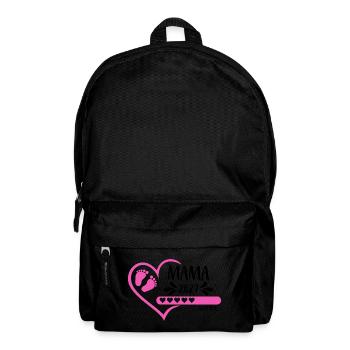 Mom 2027 loading heart version girl pink - Backpack - black - Front