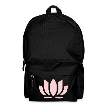 Lotus Flower Lotus Flowers Pastel Flower Blossom Yoga - Backpack - black - Front