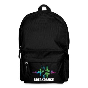 Breakdance Streetstyle Hip Hop DJ Dance - Rucksack - Schwarz - Vorne