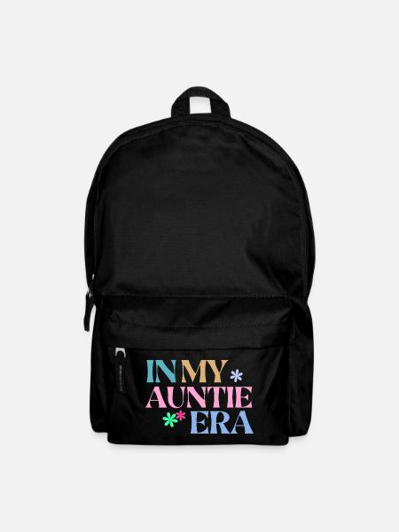 In my Auntie Era Shirt - Retro Gift Aunt - Backpack - black
