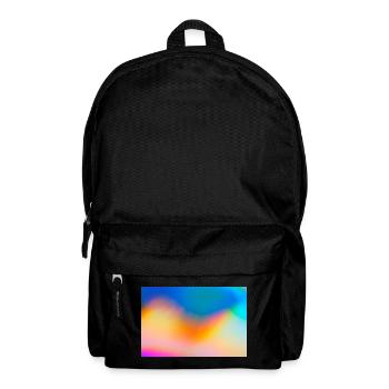 Color Waves Gradient Backdrop - Backpack - black - Front