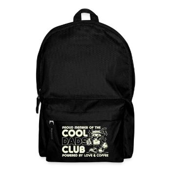 Club des papas cool - Cadeau de fête des pères papa papa - Sac à dos - noir - Devant