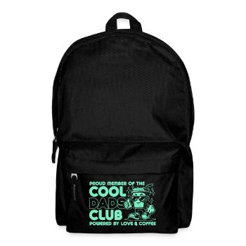 Club des papas cool - Cadeau de fête des pères papa papa - Sac à dos - noir - Devant