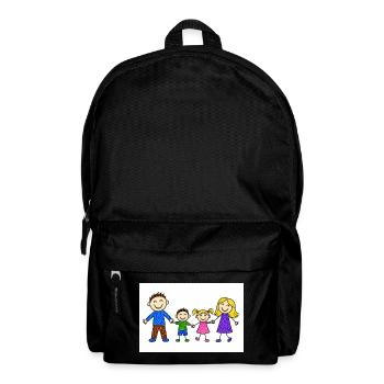 mom and kids - Backpack - black - Front