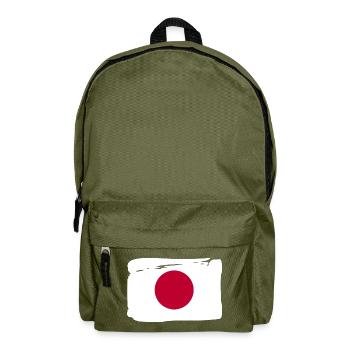 Japan Nippon Nihon JAPANISCHE Asia Sport FAN - Rucksack - Olivgrün - Vorne
