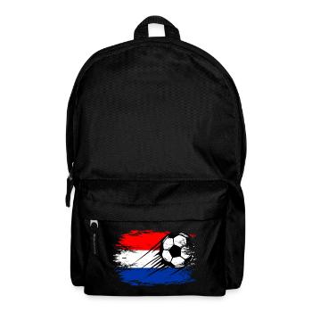 Holland Flagge Fußball used - Rucksack - Schwarz - Vorne