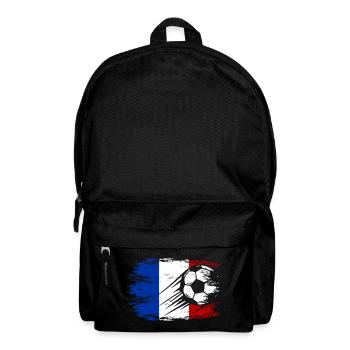 Frankreich Flagge Fußball used - Rucksack - Schwarz - Vorne