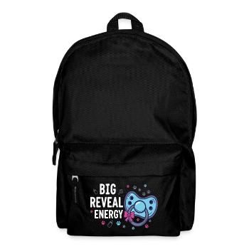 Geschlechterenthüllung Big Reveal Energy Babyparty-Team - Rucksack - Schwarz - Vorne