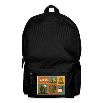 Campfire Nights Patchwork - Backpack - black - Front