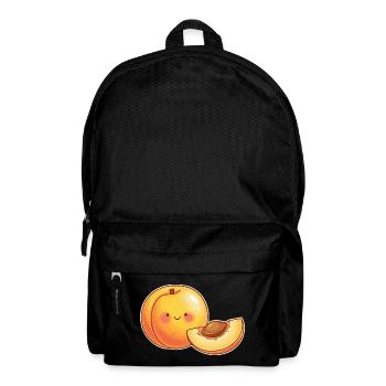 Aprikose Motiv Obst Outfit Frucht Kostüm Karneval  - Rucksack - Schwarz - Vorne