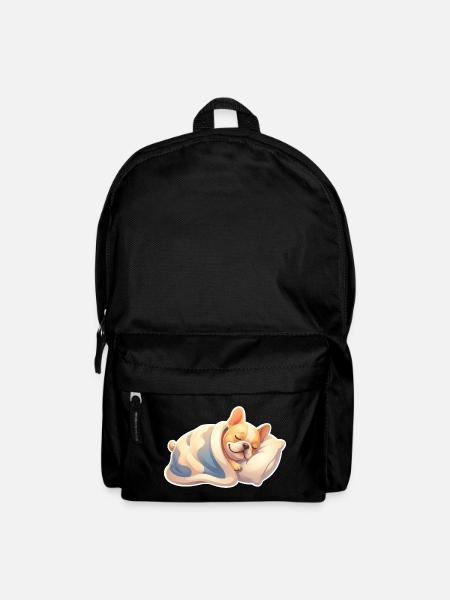 Französische Bulldogge Schlafen - Rucksack - Schwarz
