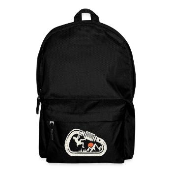 Climbing Bouldering Rock Climbing Carabiner - Backpack - black - Front