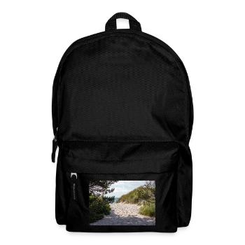 Weststrand Darß : Entrée de la plage - Sac à dos - noir - Devant