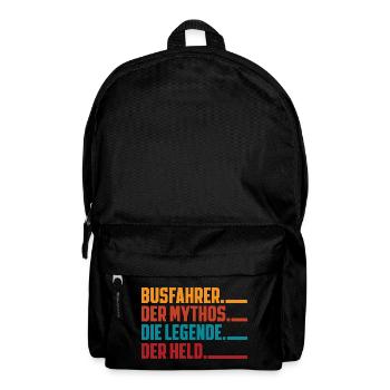 Busfahrer Mythos Legende Held - Rucksack - Schwarz - Vorne