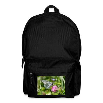 Tree White Butterfly on Blossom - Backpack - black - Front