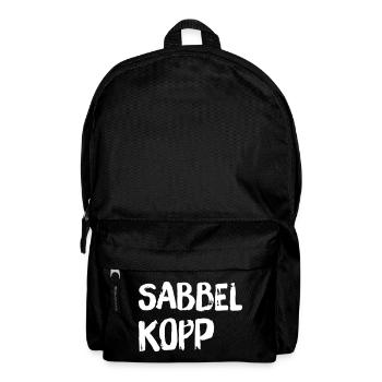 Sabbelkopp - Rucksack - Schwarz - Vorne