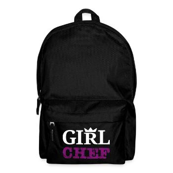 Girl Chef - Design statement & typographie - Sac à dos - noir - Devant