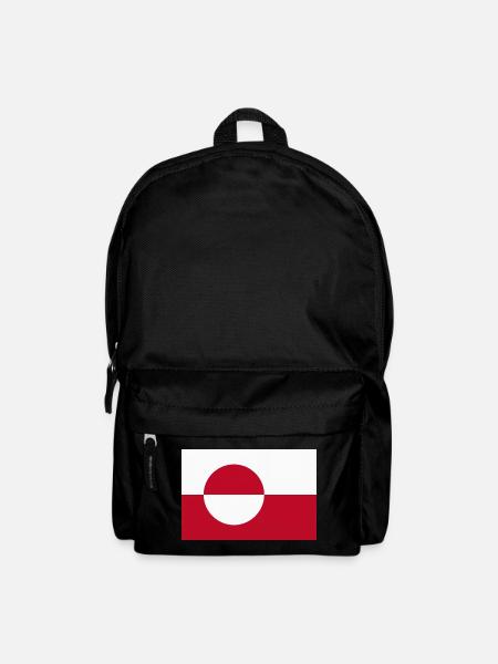 Grönländische Flagge – grönländische Flagge - Rucksack - Schwarz