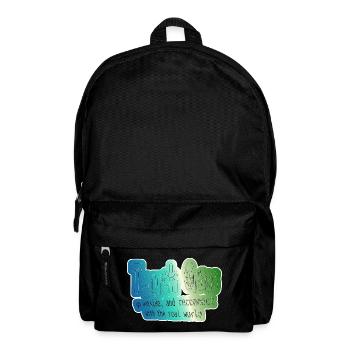 Get out into nature Connect the real world - Backpack - black - Front