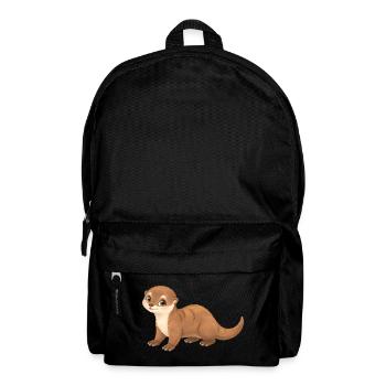 Otter – niedlicher kleiner Fischotter - Rucksack - Schwarz - Vorne