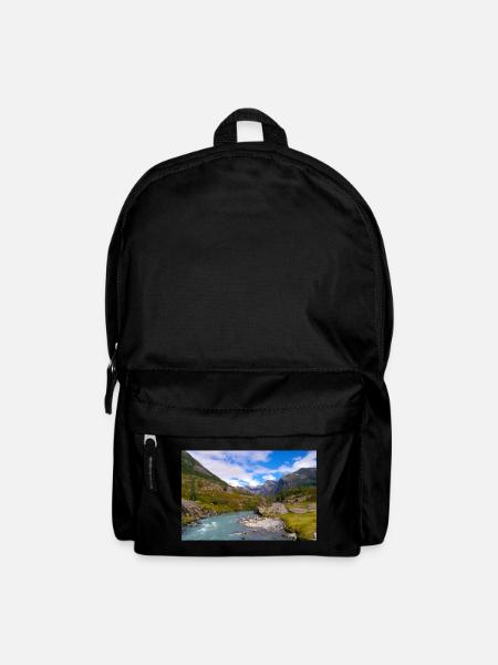 Wilde Natur Norwegens - Rucksack - Schwarz