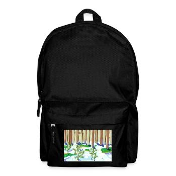 Winterwaldimpressionismus - Rucksack - Schwarz - Vorne