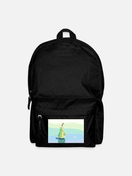 Stift auf pastellfarbener Oberfläche - Rucksack - Schwarz