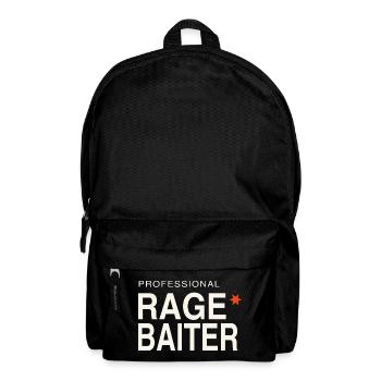 Professional Rage Baiter Ragebait Jugendwort 2026 - Rucksack - Schwarz - Vorne